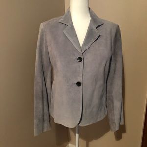 AK Anne Klein Genuine Suede Jacket